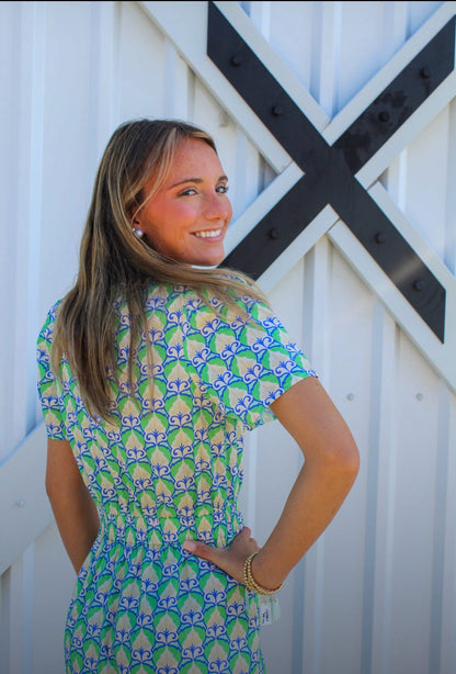 Hellenic Petals Maxi Dress by Meet Me in Santorini