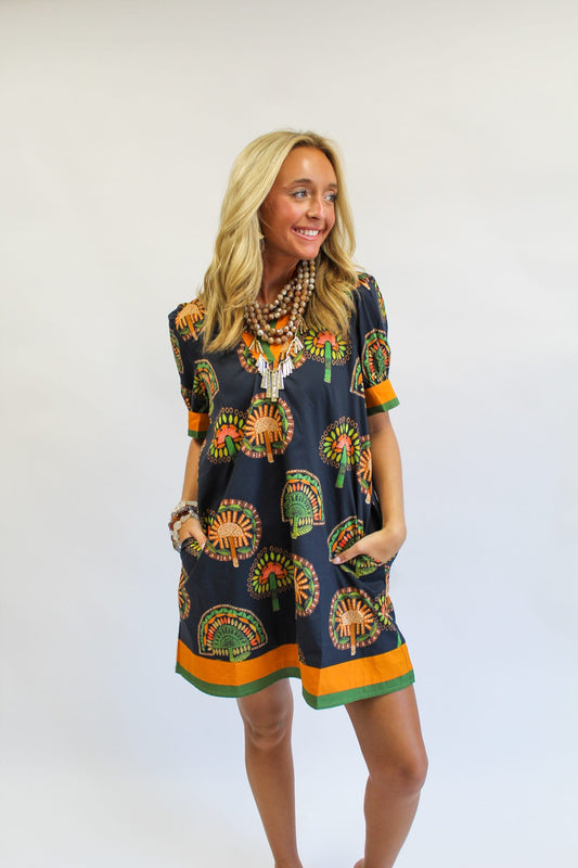 Fall Foliage Mini Dress