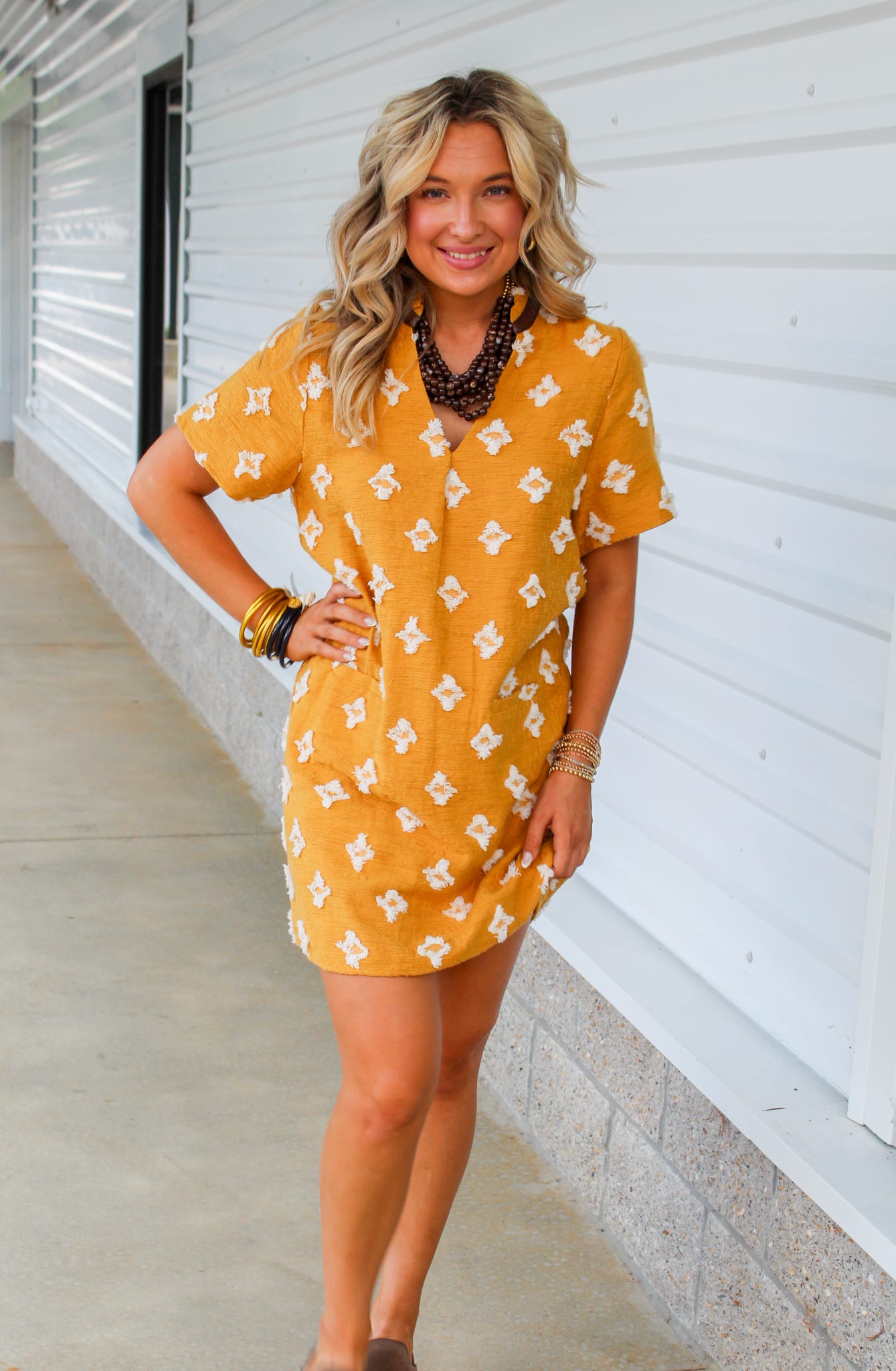 Molly Short Sleeve Detailed Dress