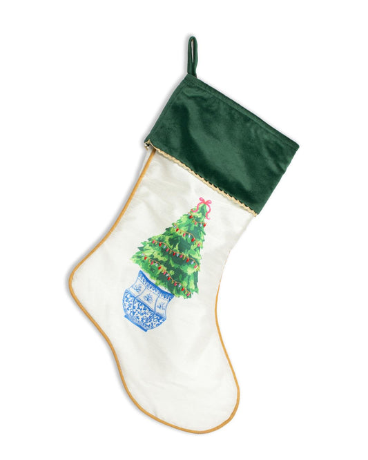 Soft White Spruce Tree Stocking