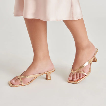 Brevel Gold Distressed Leather