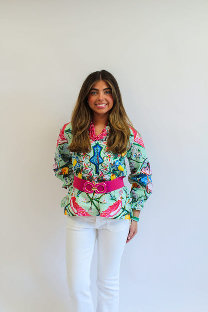 Mint Chinois Harper Top