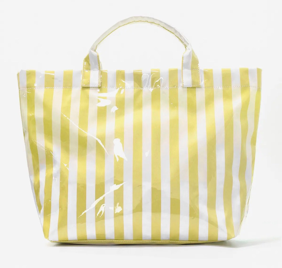 Colorblock Striped Tote Bag - Waterproof Beach Bag