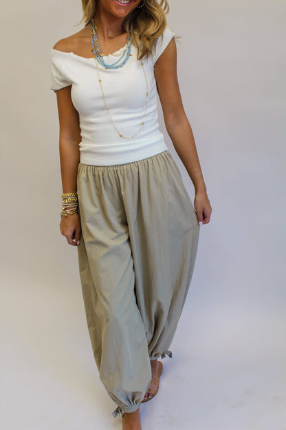 Beachwalk Flowy Ankle Tie Everyday Pants