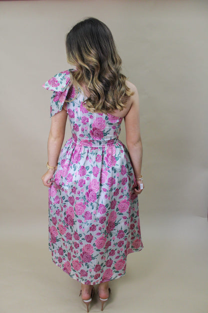 Miller Jacquard Bow Mini Dress
