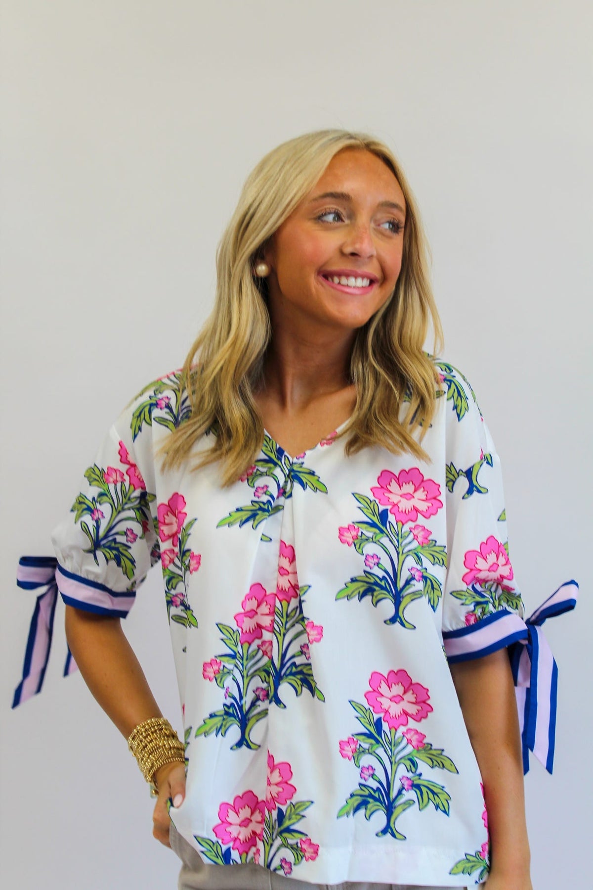 The Garden Society Floral Top