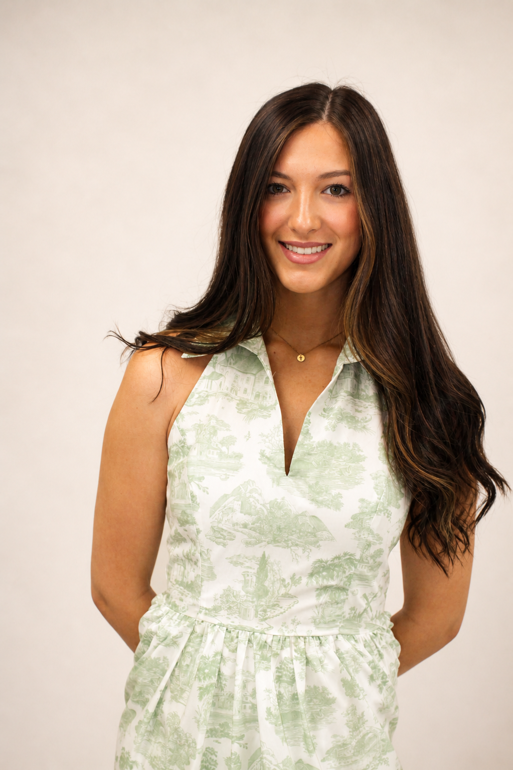 Piper Halter Dress - Green