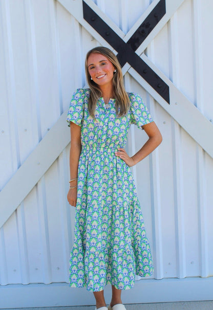 Hellenic Petals Maxi Dress by Meet Me in Santorini