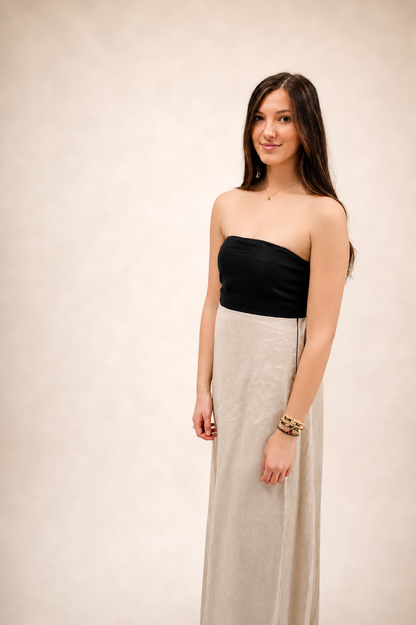 Paisley's Black Khaki Dress