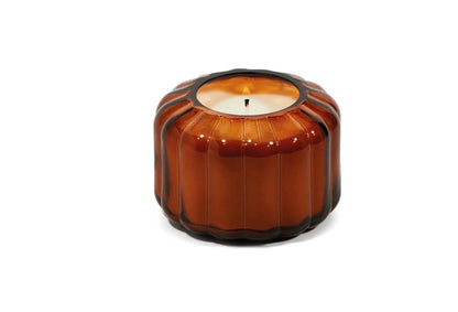 Ripple 4.5 oz. Ribbed Glass Candle