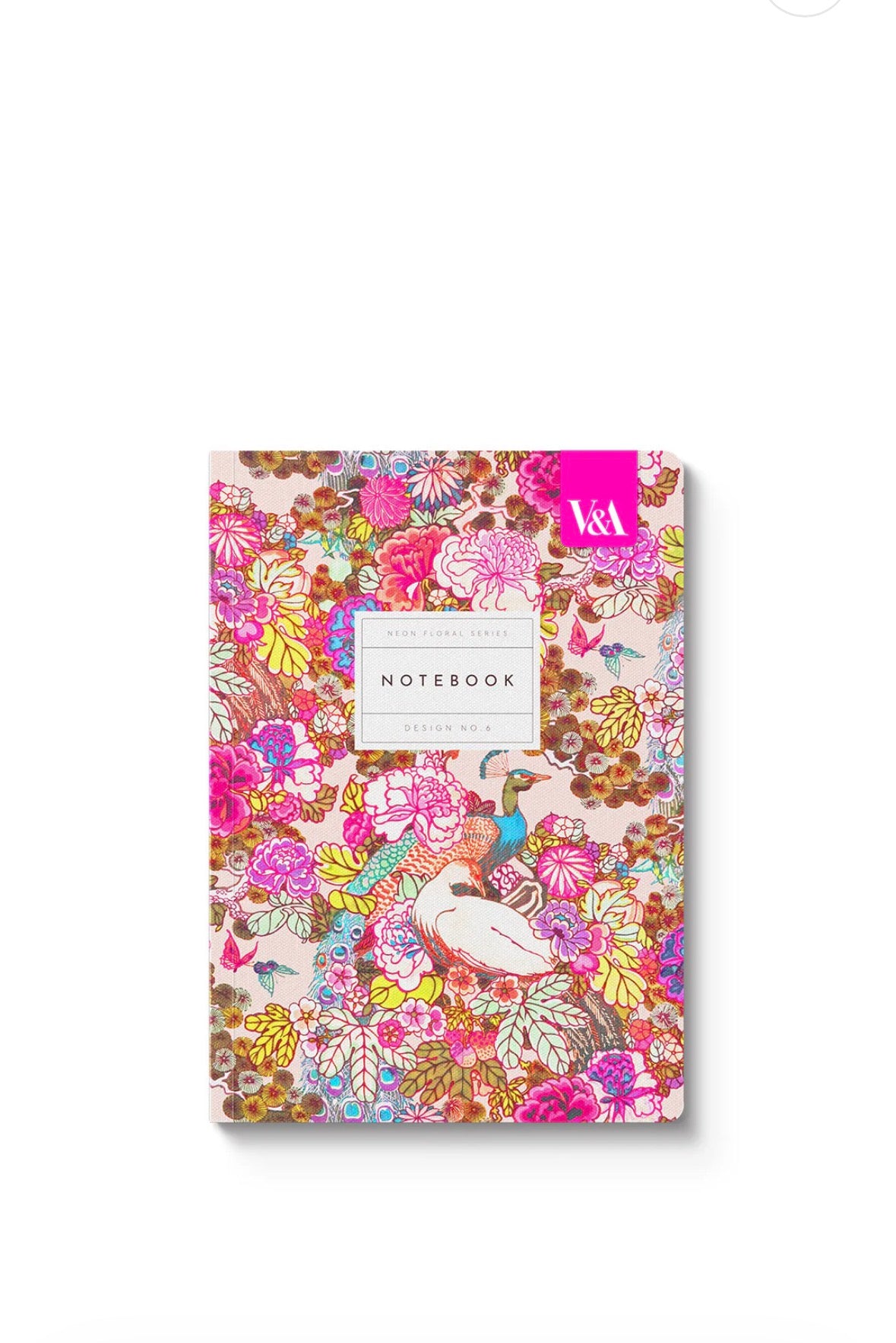 Floral Peacock Floral Paperback Notebook