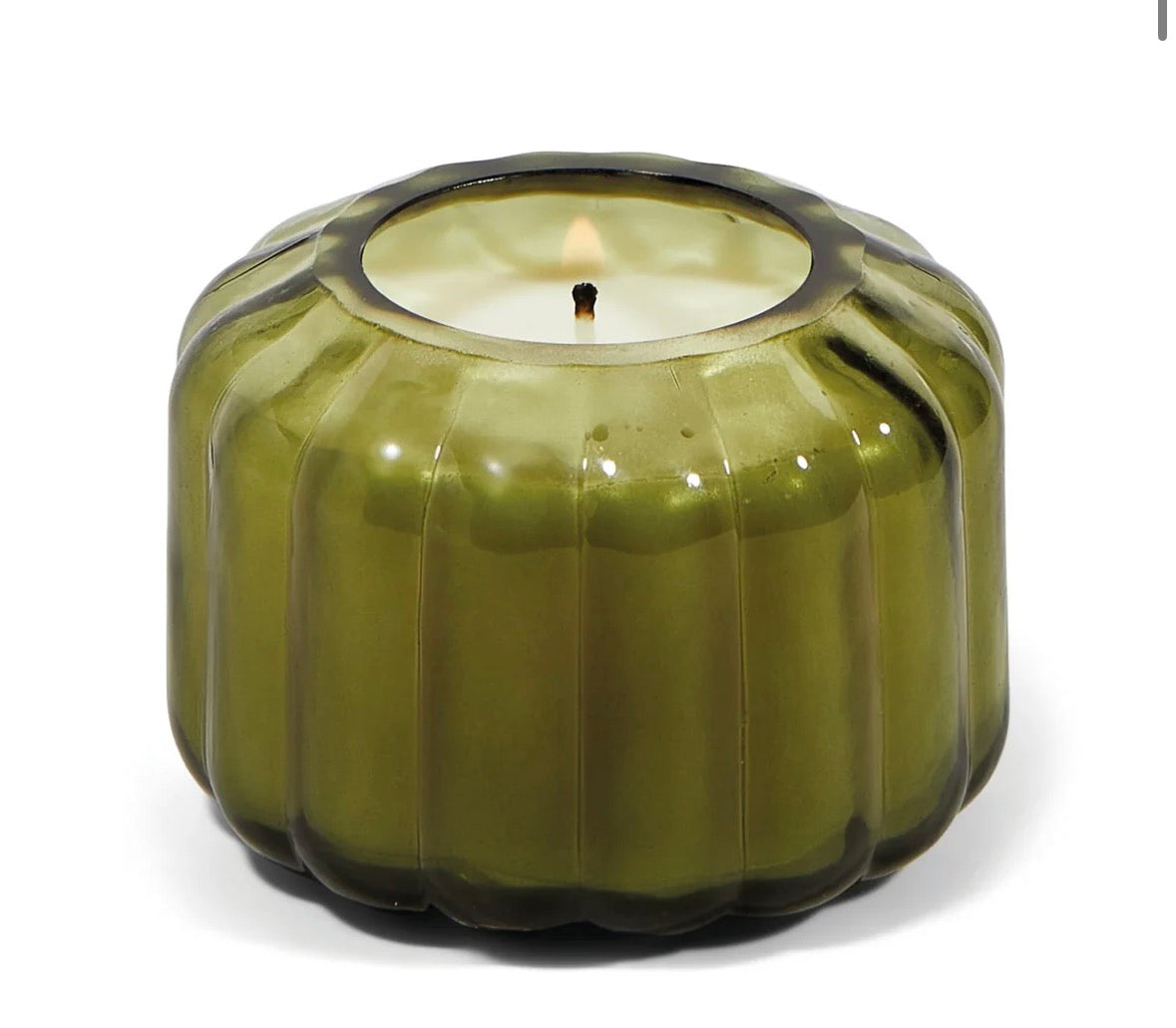 Ripple 4.5 oz. Ribbed Glass Candle