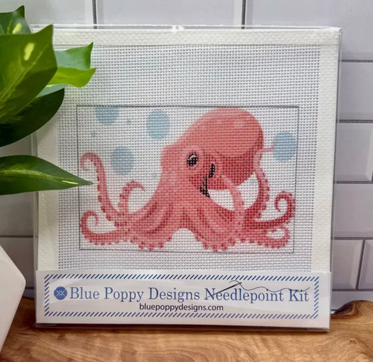 Octopus Needlepoint Kit (red octopus) | default - #NP88-SEA-012