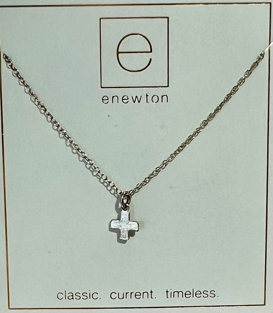 16" Necklace Sterling - Signature Cross Sterling Charm