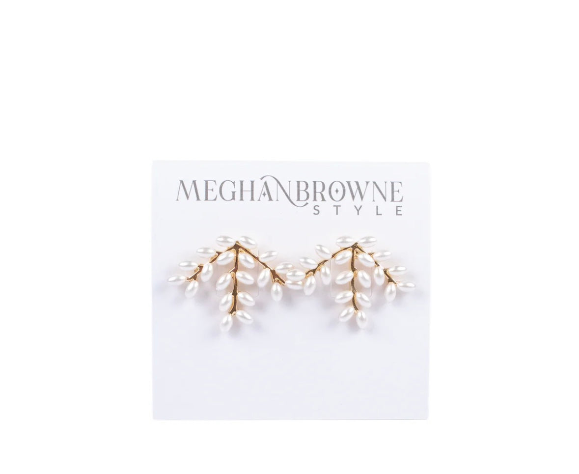 Phar Gold Pearl Earrings
