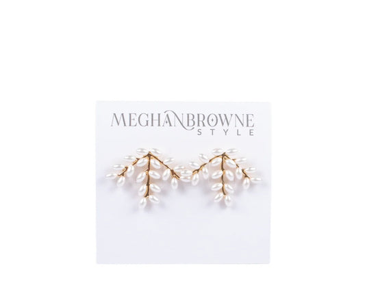 Phar Gold Pearl Earrings