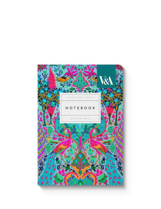 Floral Peacock Paperback Notebook