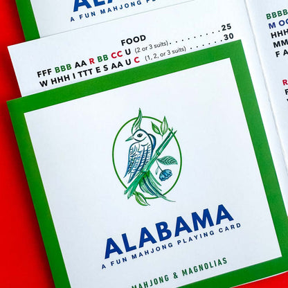 Alabama: A Fun Mahjong Playing Card (Set of 4)