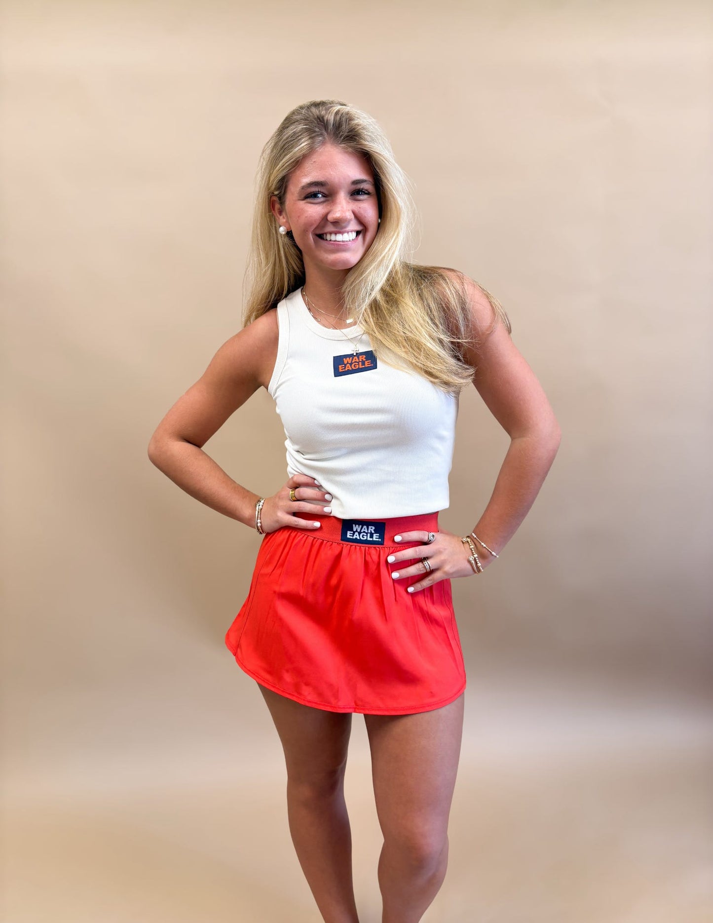 The Alli Tennis Skort with Woven Label