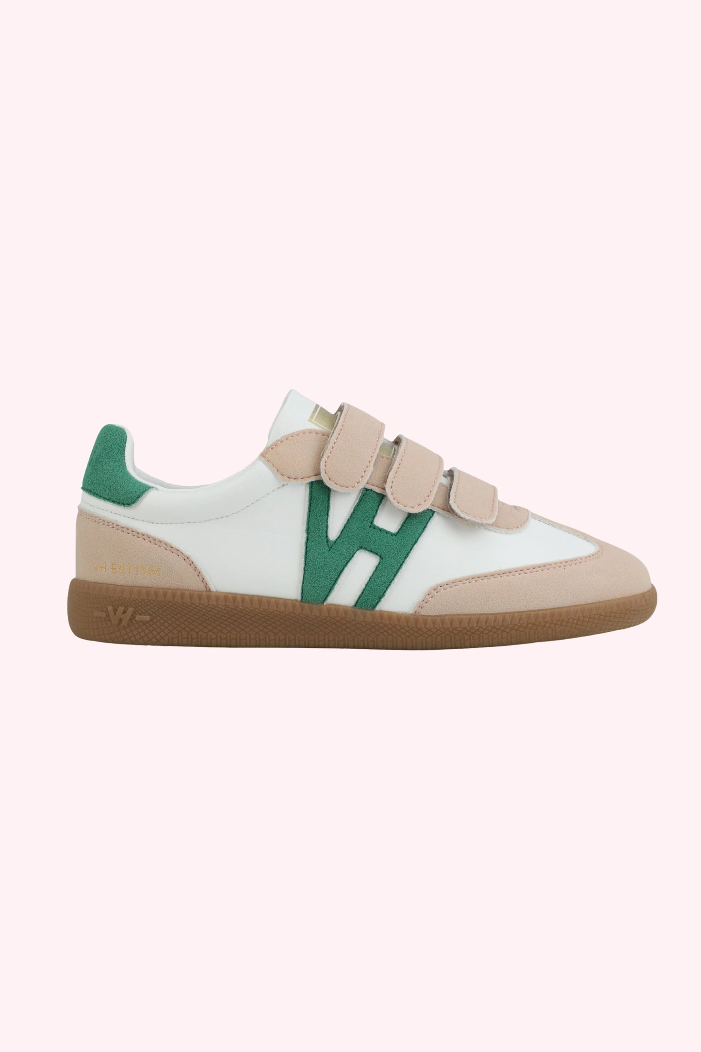 Pace 5 - Green VH Three Strap White Taupe Low Top
