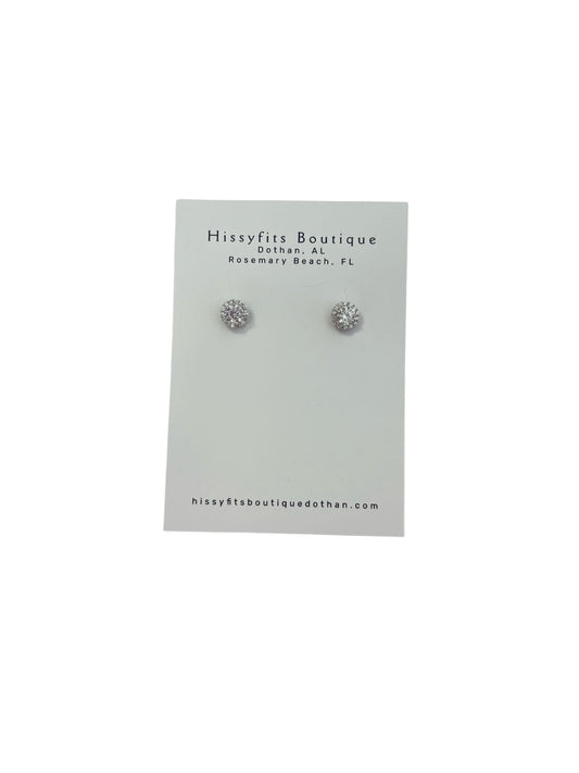 Halo, Halo. Faux Diamond Studs
