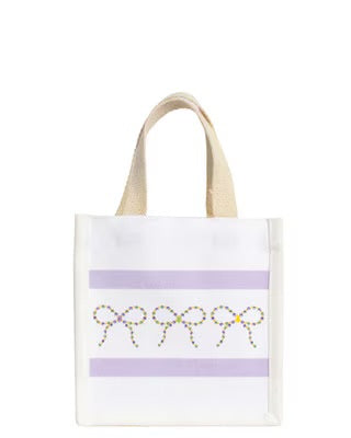Mardi Bead Bow Petite Gift Tote