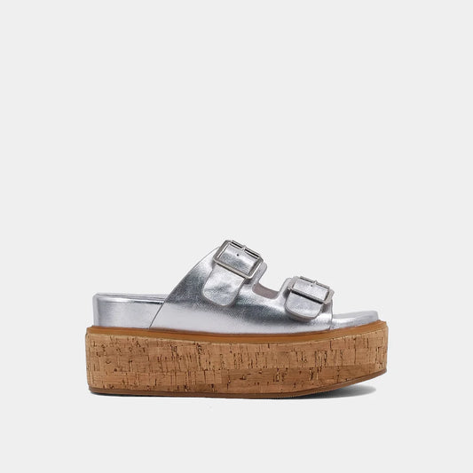Lucinda Platform Sandals - Silver