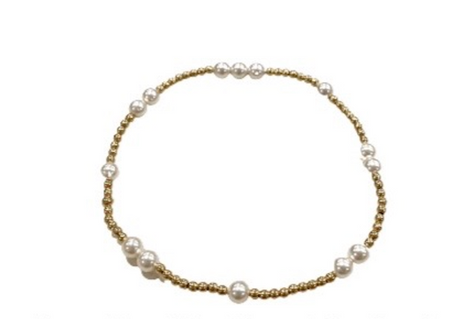 Hope Unwritten Gold Bracelet -Pearl -5mm