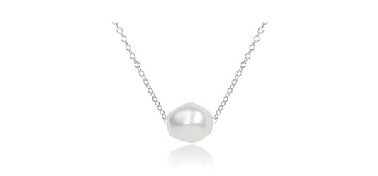 16" Necklace Sterling - Admire Pearl