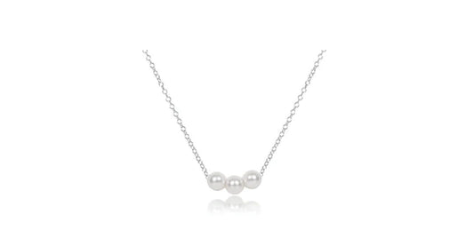 16" Necklace Sterling - Joy Pearl