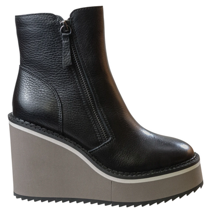 AVAIL IN BLACK WEDGE ANKLE BOOTS
