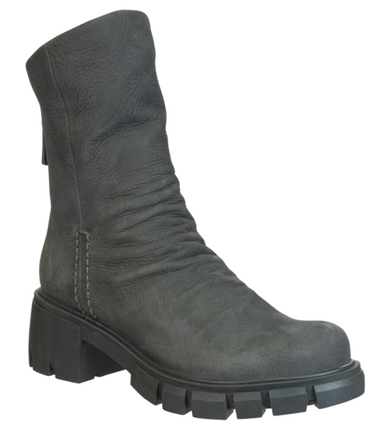 PROTOCOL IN GREY HEELED MID SHAFT BOOTS