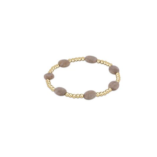 Admire Gold Bead Bracelet -Riverstone