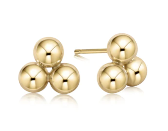 Classic Cluster Stud - 6mm Gold