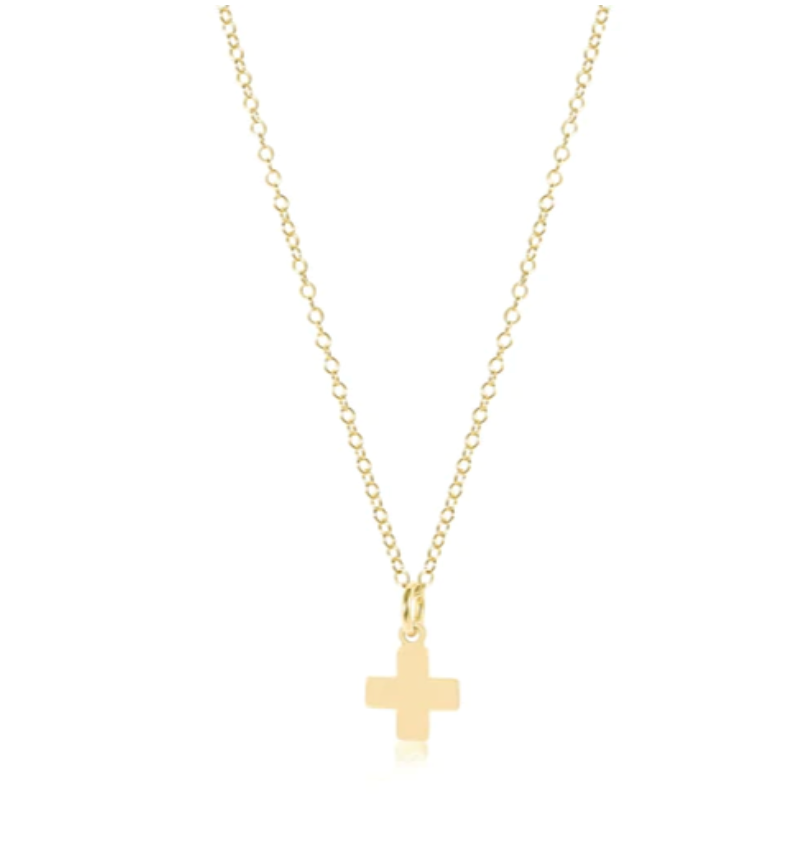 egirl 14" Necklace Gold - Signature Cross Gold Charm