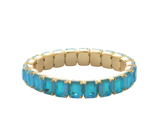 Octavia Stretch Bracelet - Bright Gold/Portofino