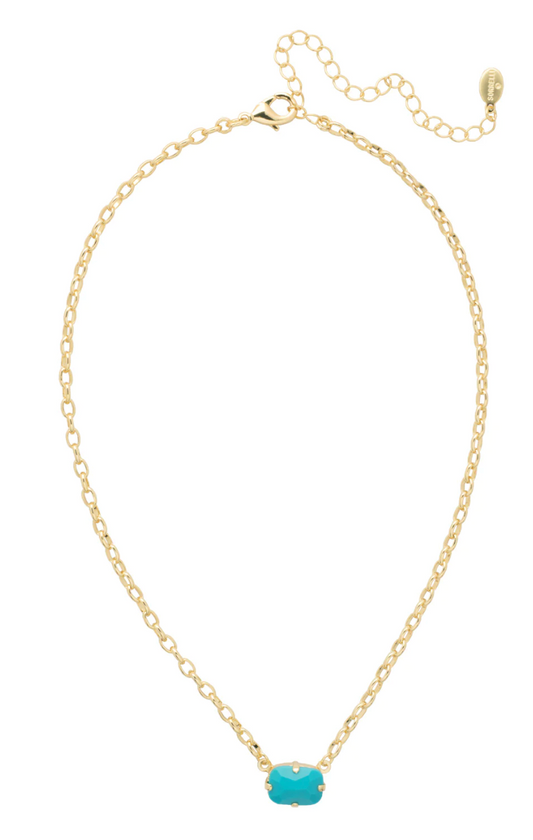 Naomi Pendant Necklace - Bright Gold/Portofino