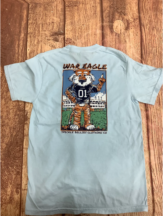 Aubie Watercolor T-Shirt - Chambray