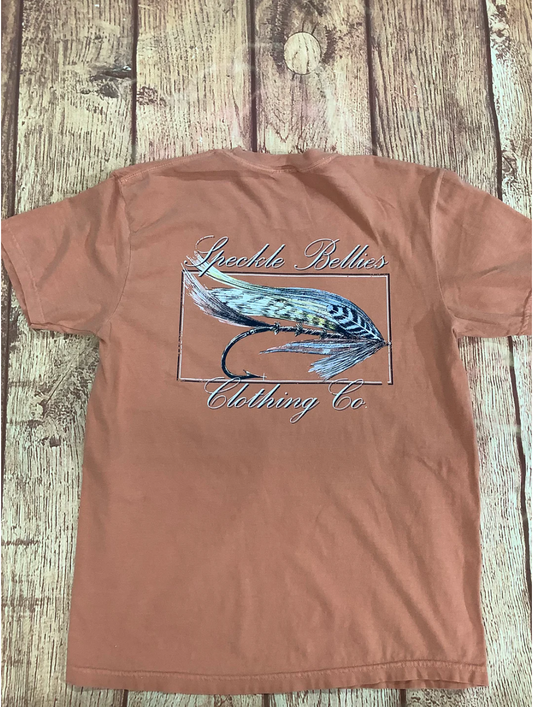 Fly Lure T-Shirt - Terracotta