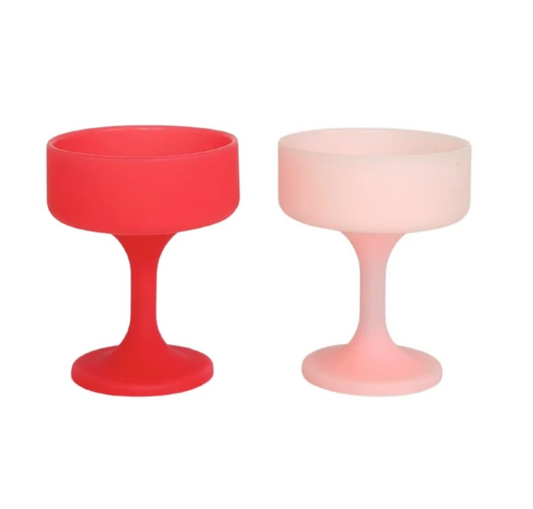 Cherry + Blush | Mecc | Silicone Unbreakable Cocktail Glasses