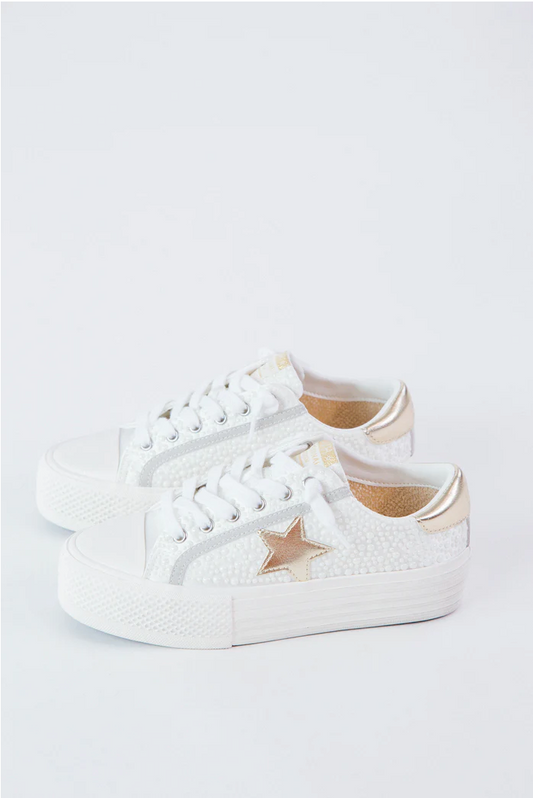 Amaze 2 Platform Sneaker - Gold Star / Pearl White