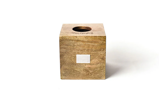 Mini Square Wood Tissue Box