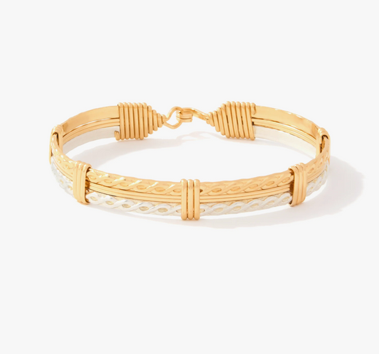 Forever and Always Bracelet Gold w/ Sterling Silver