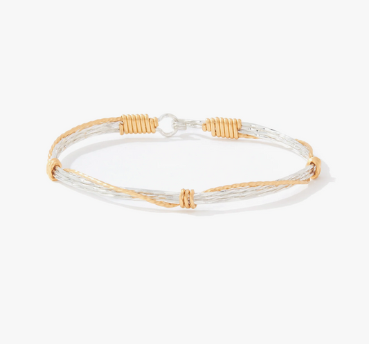 Leap Of Faith Bracelet Sterling Silver w/ Gold
