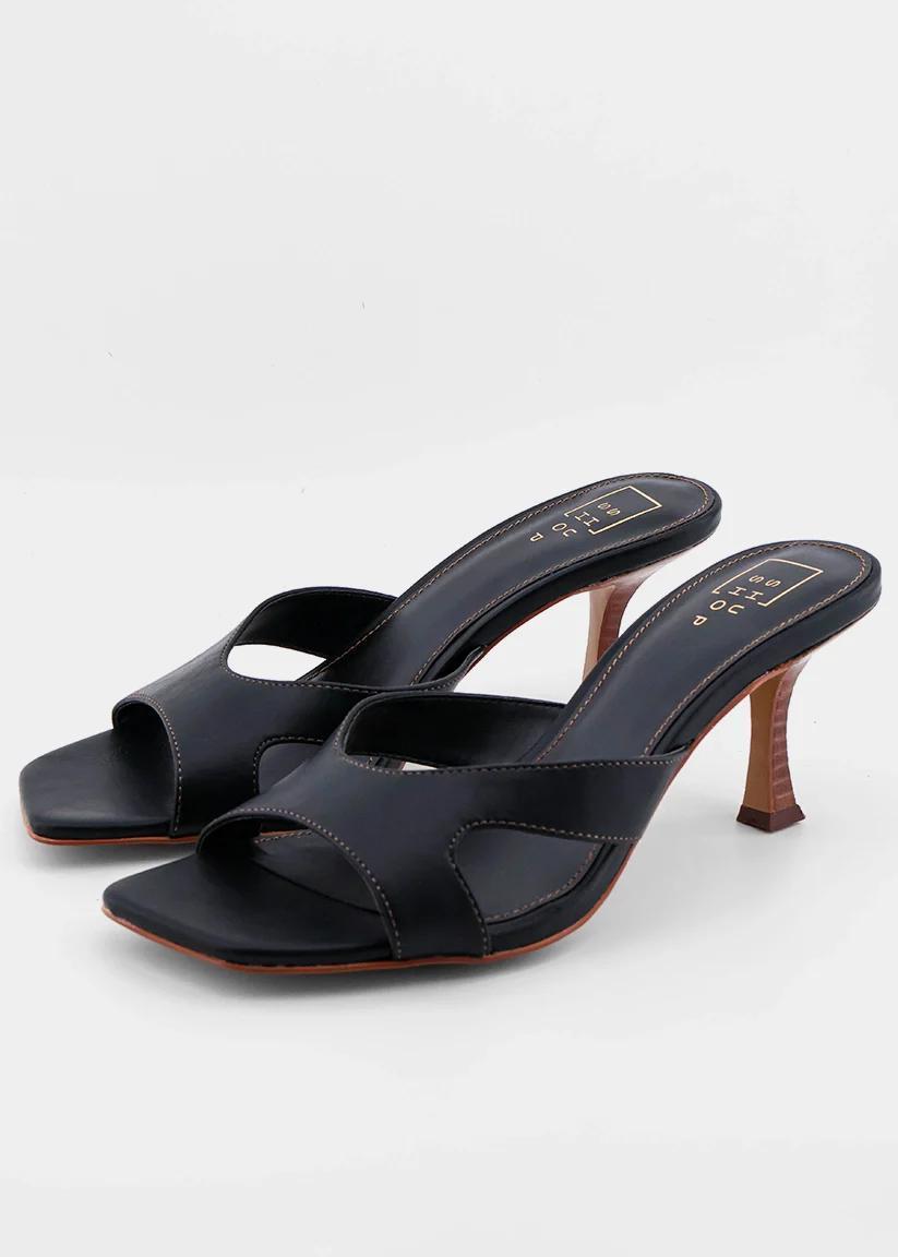 Fargo Black Mule Heel