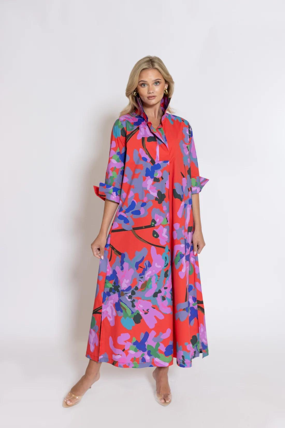 Miss Scarlet© Ruthie Shirt Dress Long