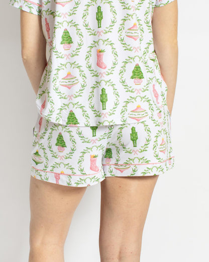 Nutcracker Trellis Pajama Sleep Shorts