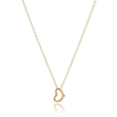 egirl 14" Necklace Gold - Love Small Gold Charm