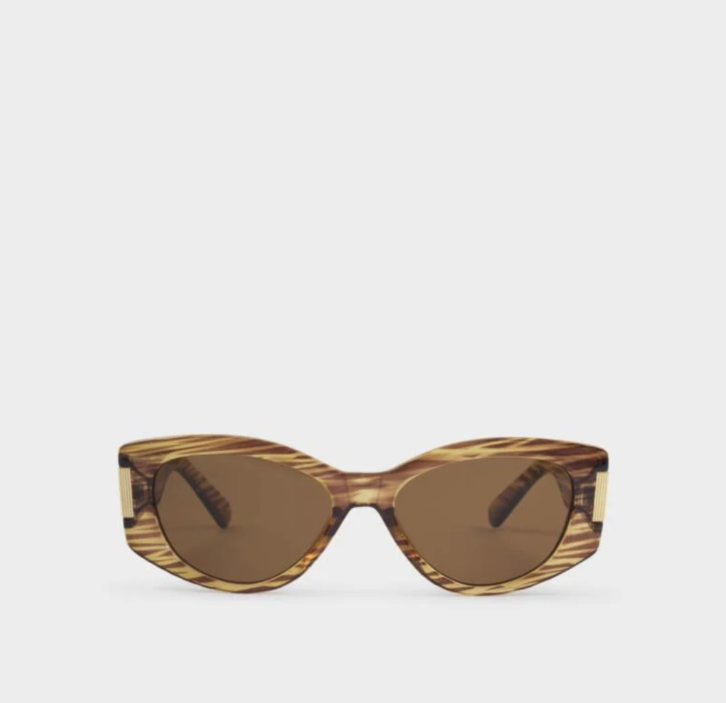 Rimini Sunglasses Striped Brown
