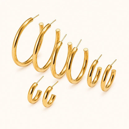 Muse Hoops - Gold